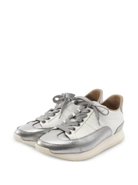 Hermès Pre-Owned 1910s Quick leather sneakers White 1046523