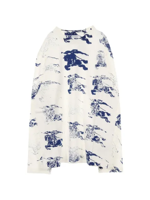 Burberry Pre-Owned graphic-print long-sleeve T-shirt White 1044799