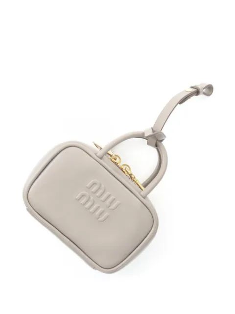Miu Miu Pre-Owned 20s leather charm bag Grey 1037731