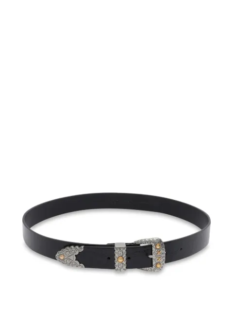 PINKO buckle-fastening leather belt Black 106692A315