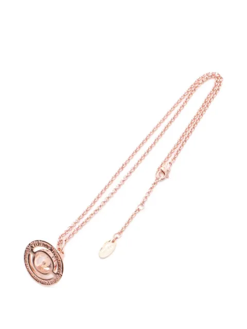 Vivienne Westwood Pre-Owned 20s New Petite Orb Pendant rhinestone necklace Pink 1047957