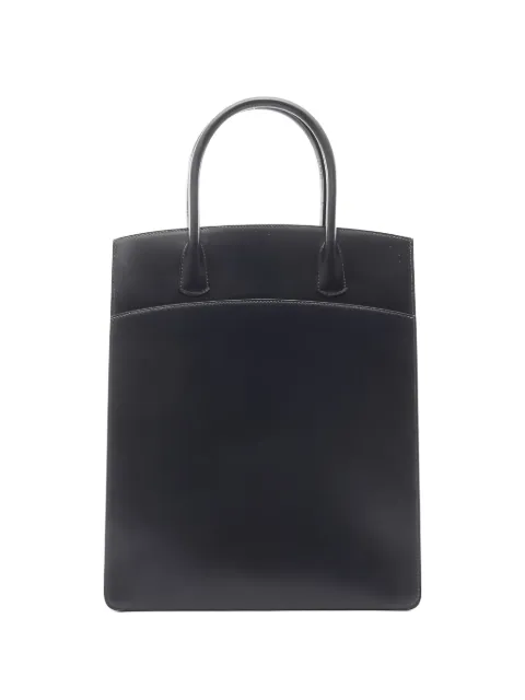 Hermès Pre-Owned 2003 White Bus top-handle leather handbag Blue 1047893GINSQUARE