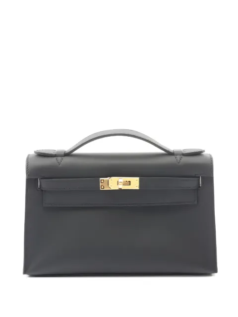 Hermès Pre-Owned 2025 Pochette Kelly top-handle mini bag Black 1048677K
