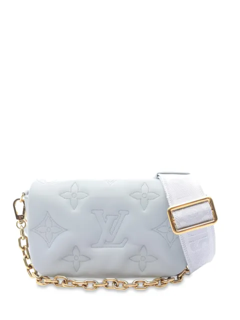 Louis Vuitton Pre-Owned 2010s Bubblegram embossed leather shoulder bag Blue 1048635