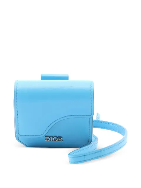 Christian Dior Pre-Owned 2010s Saddle airpods pro case Blue 1047146