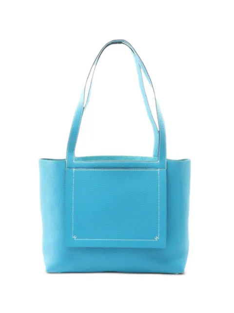 Hermès Pre-Owned 2021 Cabasserie 31 leather shoulder bag Blue 1046430Z