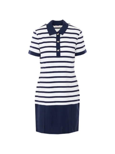 LIU JO striped mini dress Blue TA6125J3867C3882