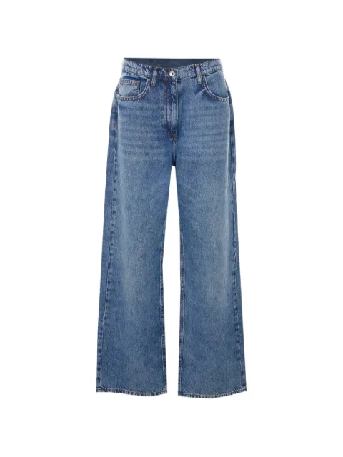 Patrizia Pepe embroidered logo jeans Blue 8P0818D108