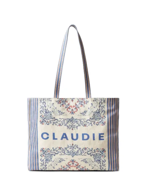 Claudie Pierlot cotton tote bag Neutrals CFASA00812