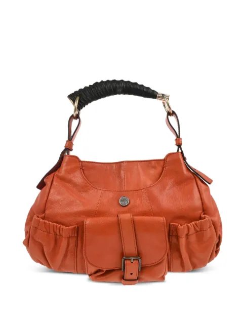 Saint Laurent Pre-Owned 2000s mombasa leather bag Orange 116862