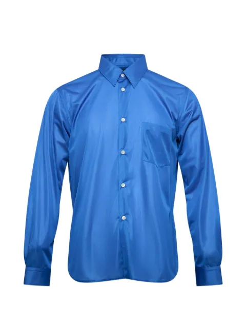 Comme des Garçons Homme Plus button-up chest-pocket shirt Blue PQT034
