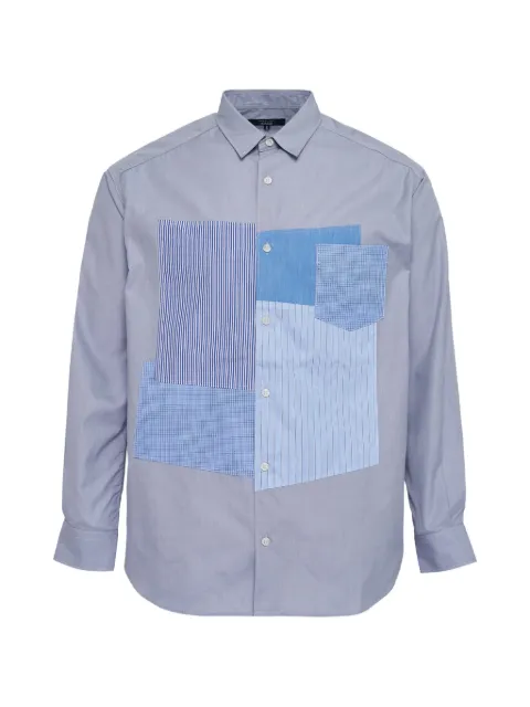 Comme des Garçons Homme patchwork shirt Blue HQB006