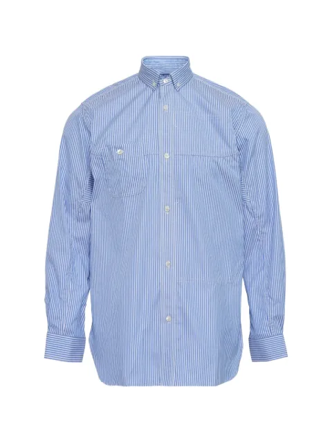 Junya Watanabe MAN striped shirt Blue WQB024