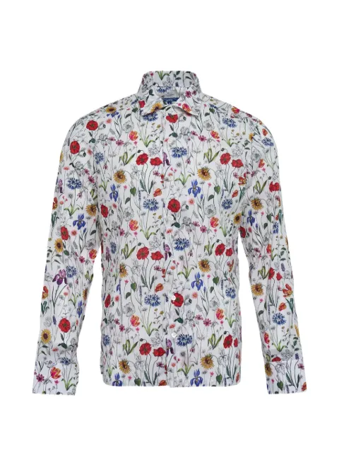 Junya Watanabe MAN floral-print shirt White WQB013