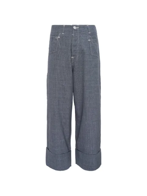 Junya Watanabe MAN x Levi's cuffed pocket wool trousers Blue WQP206