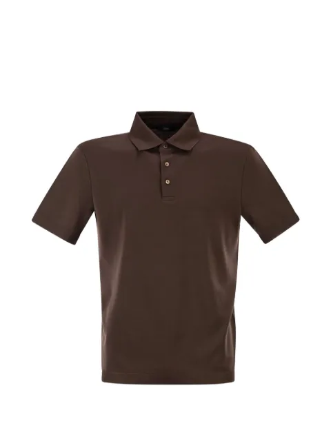 Herno cotton polo shirt Brown JPL00125U520598800