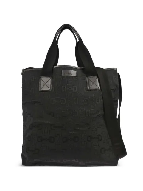 Gucci Pre-Owned 1990-2000s patterned tote bag Black 125888