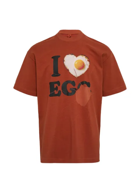 Doublet I Love Egg T-shirt Brown 26SS33CS428
