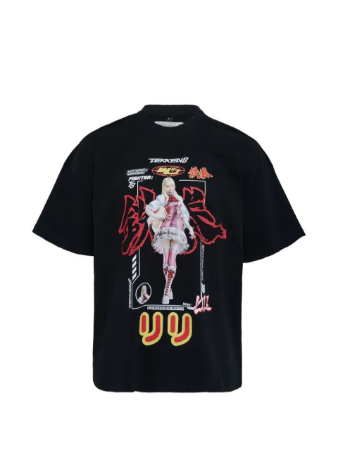 W/STUDIO Heavy Lili cotton T-shirt Black T005