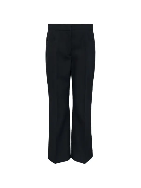 Jil Sander wool gabardine tailored trousers Black J01KA0179J40002