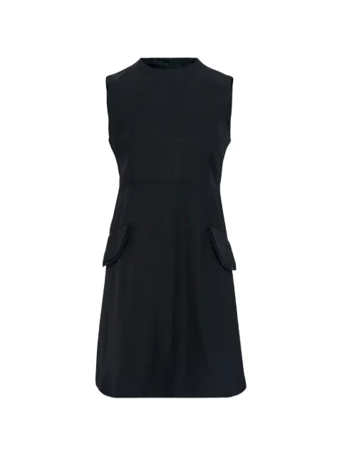 Jil Sander pocket lace-trim mini dress Black J01CT0266J65005