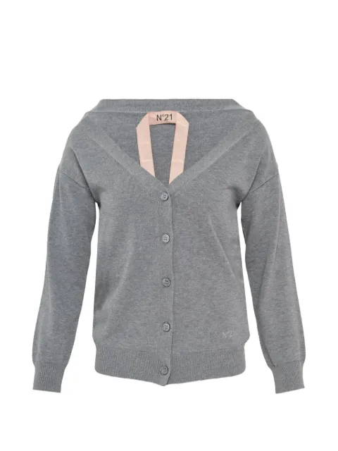 Nº21 button cardigan Grey A01076048