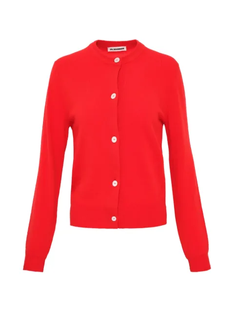 Jil Sander buttoned cardigan Red J01HP0011J14827
