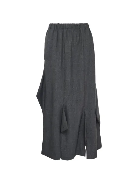 Enföld elasticated-waistband midi skirt Grey 300JS2312581