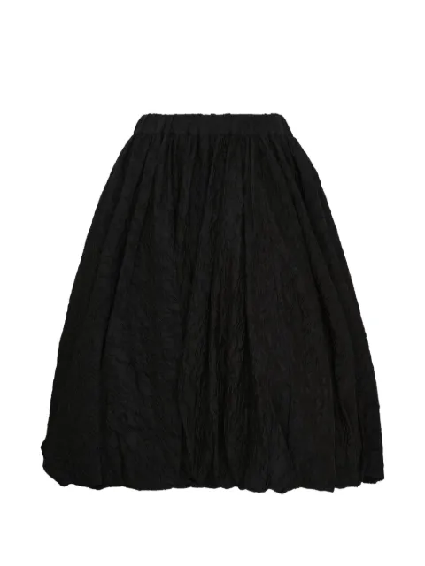 Noir Kei Ninomiya ruffled midi skirt Black 3QS005