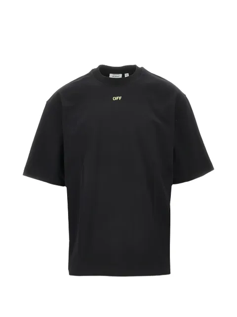 Off-White cotton T-shirt Black 44MAA120S26J002001