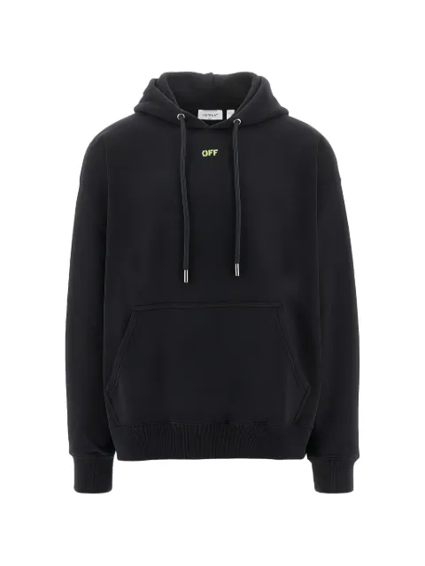 Off-White cotton hooded sweatshirt Black 44MBB085S26F003001