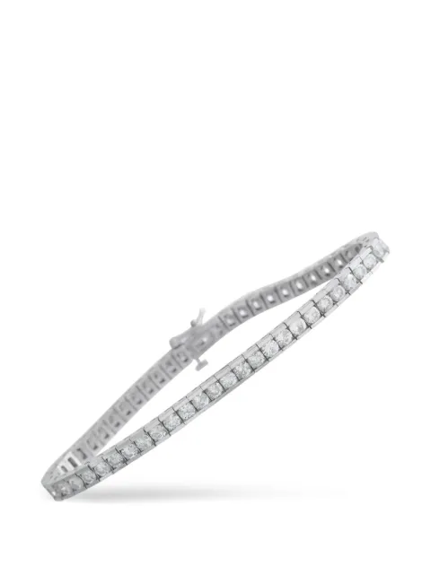 LB Exclusive diamond tennis-fastening bracelet Silver MF18012926