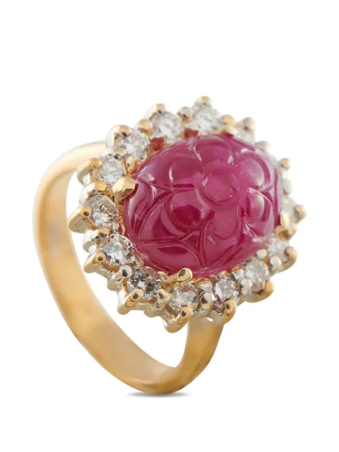 LB Exclusive ruby and diamond ring Gold MF25013026