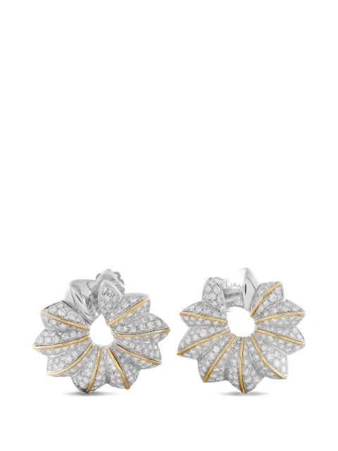 LB Exclusive diamond clip-on earrings Silver MF36012926