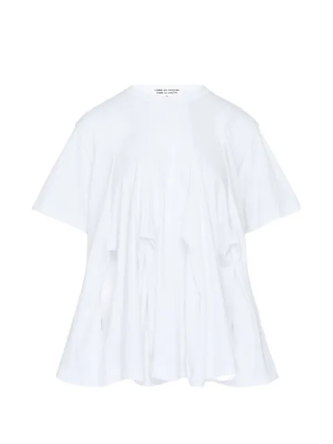 Comme Des Garçons Comme Des Garçons pleated flared T-shirt White RQT009
