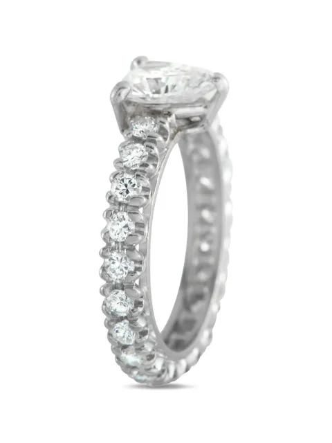 LB Exclusive pear-cut diamond eternity ring Silver MF20020226