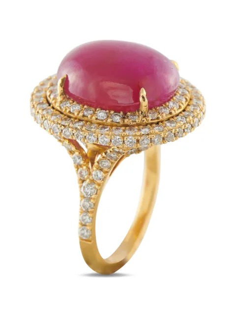 LB Exclusive diamond and ruby ring Gold MF02012826