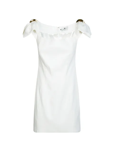 Elisabetta Franchi linen-blend mini dress White AB96862E2