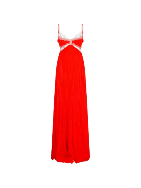 Blumarine lace pleated dress Red P622A747A