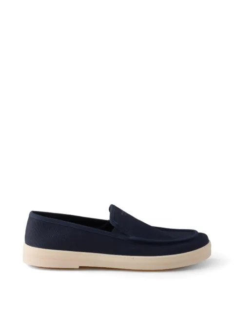 Prada fabric loafers Blue 2DG165FG000010