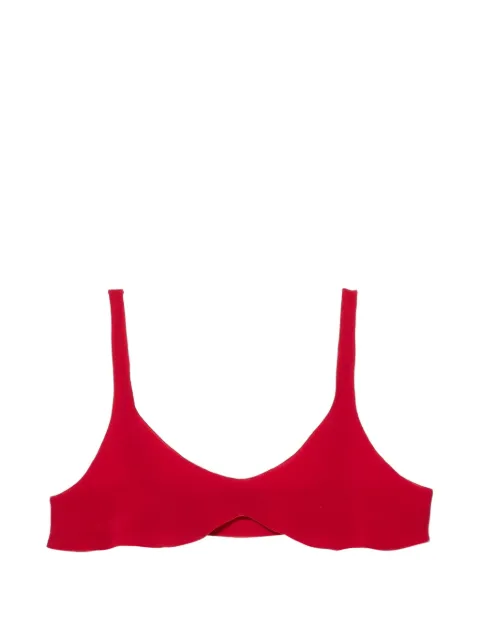 Prada crepe de chine top Red TP6247SOOO12L0