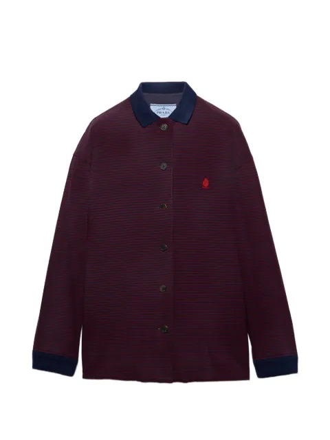 Prada piqué blouson jacket Red 292373SOOO19RP