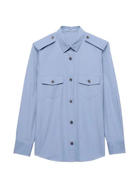 Prada cotton poplin shirt Blue P431JSOOO1XV2