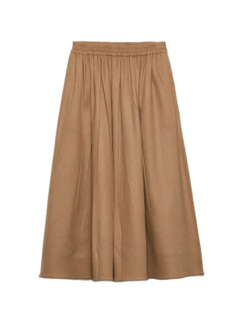 Prada camel-hair circle midi-skirt Neutrals P191ZSOOO165