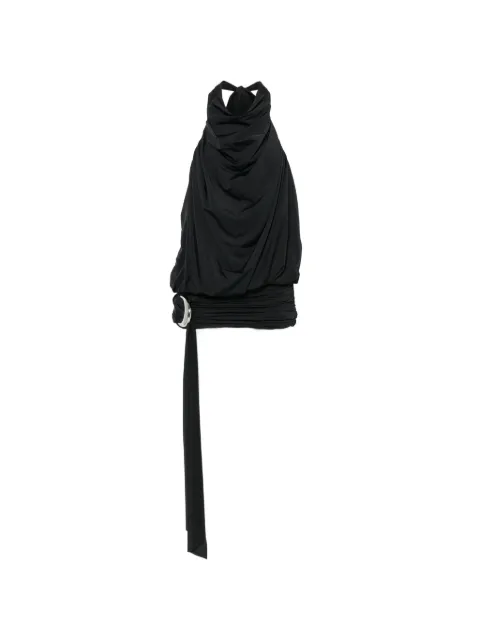 De La Vali Vida ruched-detail mini dress Black DS2661