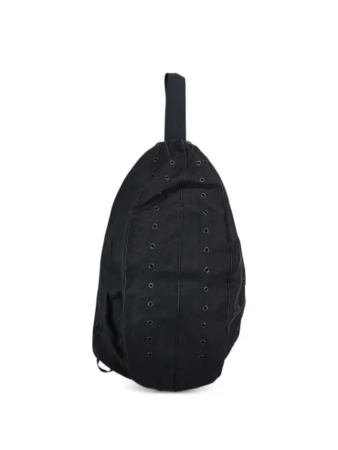 Omar Afridi Sling grommet-detail crossbody bag Black OAAW25BAG10101