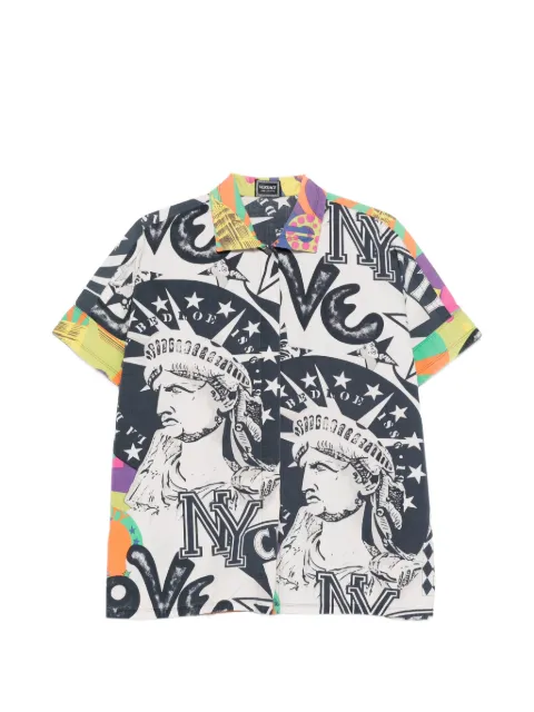 Versace Pre-Owned 1990s printed shirt Black VE490ANV