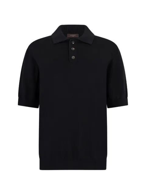 slowear buttoned short-sleeve knitwear Black 810332ZN399