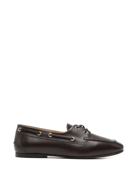 Henderson Baracco Paola eyelet lace-up boat shoes Brown PAOLAP1