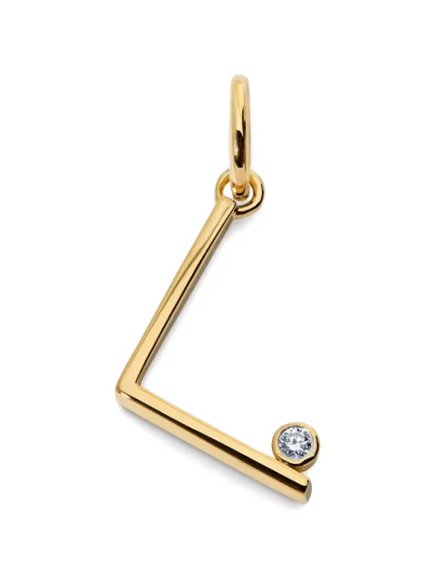 Monica Vinader Solitaire diamond pendant Gold GPPTVDILLGD